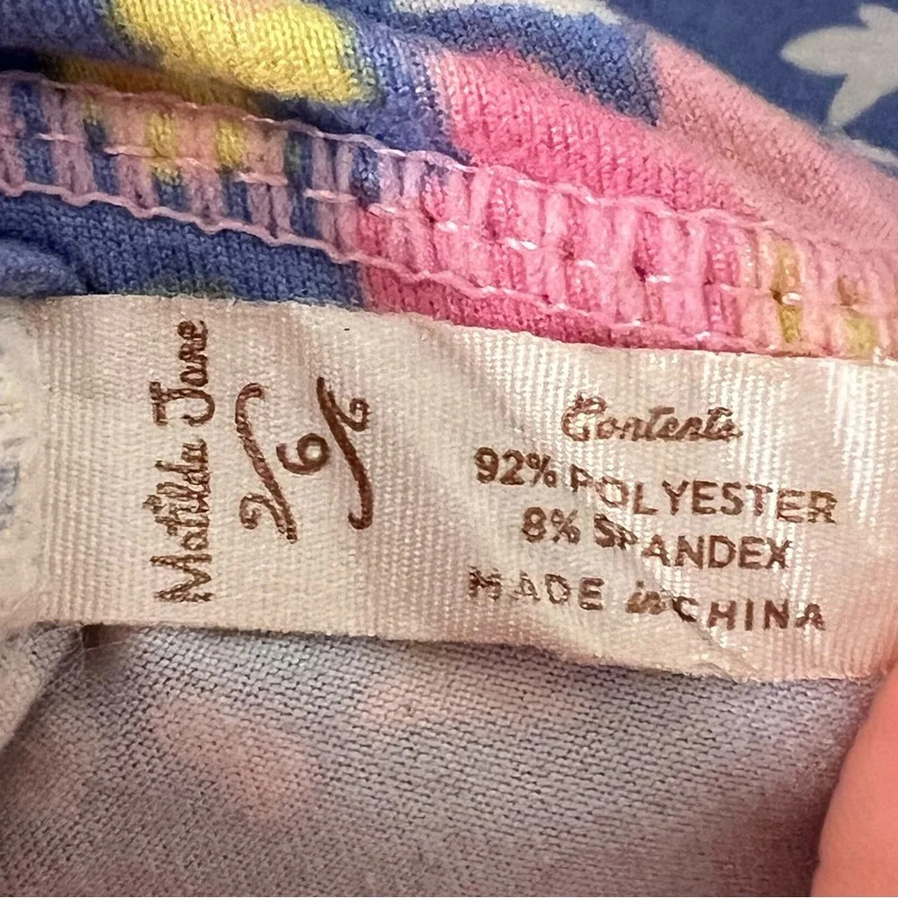 Matilda Jane Size 6 floral blue and pink long sleeve pajama top shirt - Picture 7 of 7